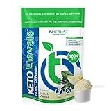 BioTrust Keto Elevate – Pure C8 MCT Oil Powder – Ketogenic Diet Supplement & Paleo Coffee Creamer for Clean Energy, Mental Focus, and Clarity – Non-GMO 100% Caprylic Acid (French Vanilla, 20 Servings)