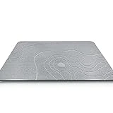 FeverLZong Diatomite Terra Stone Bath Mat for Bathroom, Stone Shower Mat, Diatomaceous Earth Bath Stone Mat, Non-Slip Quick Absorbing Drying Bathmat Stone Slab Mat 23.6 x 15.3 in(Grey)