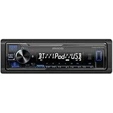 KENWOOD KMM-BT270U Bluetooth Digital Media Car Stereo Receiver with USB Port – AM/FM Radio, MP3 Player, High Contrast LCD, Detachable Face Plate, Single DIN, 13-Band EQ
