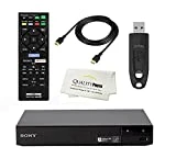 Sony BDP-BX370 Blu-ray Disc Player with Built-in Wi-Fi and HDMI Cable with Ultra USB Flash Drive 64GB