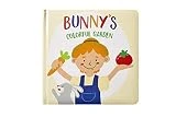 Kate & Milo Bunny's Colorful Garden Board Book, Learning Colors and Food Names, Developmental Baby and Toddler Book, Gift for New and Expecting Parents