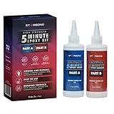 Starbond 5 Minute Epoxy Adhesive - Super Tough and Durable - 1900 lb Lap Shear Strength, 1:1 Ratio Instant Mix — Fast Set, Quick Cure, Compatible with Wood, Metal, Glass, Ceramic, Fabric, 8 oz