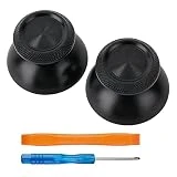 TOMSIN Metal Thumbsticks Replacement Kit for PS5 Controller – Aluminum Joysticks Accessories Compatible with Dualsense Controller (Black)