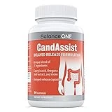 Balance ONE CandAssist Intestinal Flora Balance - Caprylic Acid, Oregano, Berberine - Delayed Release Capsules - Vegan, Non-GMO - 30 Day Supply