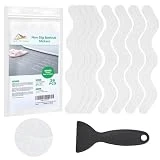 36 PCS Bathtub Non Slip Stickers, Anti Slip Shower Stickers, Shower Non Slip Stickers with Scraper for Bath Tub, Shower Floor, Stairs, Ladders