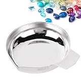 Alucy Digital Scale Weighting Pan, Stainless Steel Tray for Jewelry Making, Electronic Balance Scale Pan, Utility Scale Scales for Kitchen Food Cooking Portioning Lab Test Weight Digital Grams