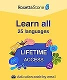 Rosetta Stone Learn UNLIMITED Languages | Lifetime Access - Learn 24 Languages | PC/Mac/iOS/Android Online Code