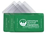 Best Glide ASE Credit Card Size Fresnel Lens Fire Starter and Magnifier Lenses (3 Pack - Green)