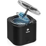 Ultrasonic Cleaner for Dental Retainer Denture: 25W Portable Professional Ultra Sonic Cleaner for Toothbrush Mouth Guard Aligner Invisalign Jewelry Ring (BLACK)