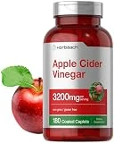 Apple Cider Vinegar Tablets 3200mg | 180 Pills | Vegetarian, Non-GMO & Gluten Free Supplement | by Horbaach