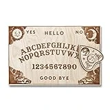 Medium Classic - Wooden Spirit Board - Spirit Board - Handmade Talking Spirit Board With Wooden Planchette - Handmade Wooden Premium Quality Talking Board (Medium Classic Style)