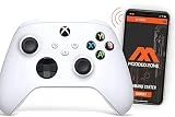 MODDEDZONE White Smart Rapid Fire Custom Modded Controller for Xbox One S Mods FPS Games and More. Control and Simply Adjust Your mods via Your Phone!