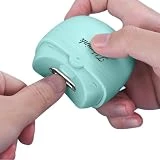 Automatic Nail Clipper, Electric Safety Nail Clipper, Rechargeable Fingernail Trimmer with Nail Scraps Storage, Electric Nail Clippers for Baby,Kids,Adults,Seniors (Green)