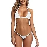 SHERRYLO Mini Micro Bikini Tri Top Thong Bottom Women Bathing Suits Beach Swimwear