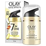 Olay Facial Moisturizing Lotion SPF 30 Total Effects for Dry Skin, 7 Benefits including Minimize Pores, Anti-Aging, 1.7 oz