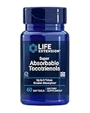 Life Extension Super Absorbable Tocotrienols – Vitamin E D-alpha tocopherol Supplement For Healthy Brain, Hair, Skin, Eye and Immune System – Gluten-Free, Non-GMO – 60 Softgels