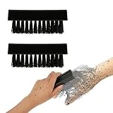 Amaxiu 2 Pack Hand Nail Brush for Cleaning Fingernails, Durable Nylon Firm Stiff Bristles Nail Scrubber Brushes for Men Mechanics Gardeners Scrubbing under Fingers Foot Toes Nails Scrub Brush
