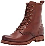 Frye Veronica Women’s Combat Boots Crafted from Hand-Burnished Vintage Italian Leather with Goodyear Welt Construction and Leather Lining – 6 ¾” Shaft Height, Caramel (Avalon Leather) - 7M