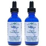Eidon Liquid Silica Mineral Concentrate - Silica Supplement for Hair, Skin and Nails, Silica Drops to Support Collagen Production, Joint and Bone Health, No Added Sugar - 2 oz, 2 Pack