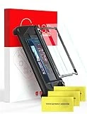 [3 Pack] Screen Protector Compatible with Steam Deck, Easy-to-Install Guiding Frame Included, Ultra HD Glass Protector for Steam Deck (7inch) 2021 & 2022 64 GB/ 256 GB NVMe/ 512 GB NVMe Model