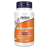 NOW Supplements, Astaxanthin 4 mg derived from Non-GMO Haematococcus Pluvialis Microalgae and has naturally occurring Lutein, Canthaxanthin and Beta-Carotene, 90 Softgels