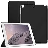 JETech Case for iPad Air 1 9.7 Inch (2013 Model, 1st Generation), Protective Hard Back Shell Soft-Touch Tablet Stand Cover, Auto Wake/Sleep (Black)