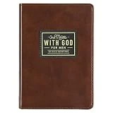 One Minute with God for Men 365 Devotions, Brown Faux Leather Flexcover