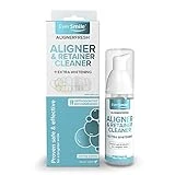 EverSmile AlignerFresh Extra Whitening Aligner & Retainer Cleaning Foam. AlignerFresh Cleaning Foam for Invisalign, ClearCorrect, Essix, Hawley Trays/Aligners. Cleans, Kills Bacteria & Whitens Teeth.