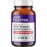 New Chapter Women's Multivitamin 50 Plus for Cellular Energy, Heart & Immune Support with 20+ Nutrients + Astaxanthin - Every Woman's One Daily 55+, Gentle on The Stomach, 72 Count