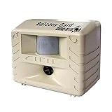 Bird-X Balcony Gard, Ultrasonic Bird Preventer, Outdoor Bird Decoy with Motion-Sensor, Easy to Install, Covers up to 900 sq. ft., 15 to 25 kHz Frequency, 6.75' x 5.5' x 3.5'