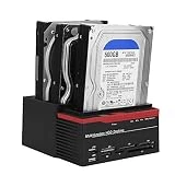 Zopsc USB 3.0 SATA/IDE HDD Docking Station Three-Bay Offline Clone HUB Reader 12V / 3A Independent Power Supply External Hard Drive Docking Station(US) 100-240V