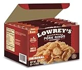 Lowrey's Bacon Curls Microwave Pork Rinds (Chicharrones), Original, 1.75 Ounce (Pack of 6)