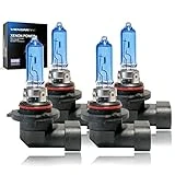 VEXONEYE 4 pack 9012/HIR2 Halogen Headlight Bulb 12V 55W White 5000K Light Bulbs Headlamp Super Bright…