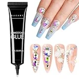 Makartt Nail Rhinestone Glue, Gel Nail Glue for Rhinestones for 3D Nails Super Strong Rhinestone Glue for Christmas Decoration Nail Art Jewel Crystal Beads gems Diamonds UV/LED Need 15ML Good Gift
