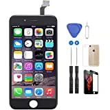 for iPhone 6 Replacement Screen, LCD Display Touch Screen Digitizer Frame Assembly Set with Repair Tools kit Compatible for A1549 A1586 A1589 (4.7 Inch)