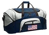 American Flag Duffel Bag LARGE USA Flag Suitcase or Gym Bag for Men Ladies Him o