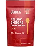 Judee’s Yellow Cheddar Cheese Powder 1.5lb (24oz) - 100% Non-GMO, rBST Hormone-Free, Gluten-Free & Nut-Free - Made from Real Cheddar Cheese - Made in USA - Great in Sauces, Soups, Dips, and Seasonings