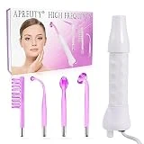 High Frequency Machine, APREUTY Portable Handheld High-Frequency Facial with 4 Argon Sticks - Violet