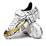 Niber Liitle & Big Kids Outdoor Soccer Cleats Athletic Firm Ground Football Shoes