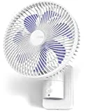 Airbition 8” Small Wall Mount Fan with Remote Control, 90°Oscillating, 4 Speeds, Timer, Included 120° Adjustable Tilt, High Velocity, 70Inch Cord, for RV Bedroom Home Office Garage