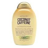 OGX Anti-Hair Fall + Coconut Caffeine Strengthening Conditioner with Caffeine, Coconut Oil & Coffee Extract, 13 Fl Oz