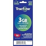 Tracfone $60, 1200 Minutes, 1200 Text, 3GB / 365-Day Plan (Physical Delivery)