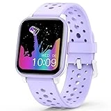 Butele Kids Smart Watch for Girls Boys, Game Smart Watch Gifts for 4-16 Years Old with Sleep Mode 20 Sports Modes 5 Games Pedometer Birthday Gift for Boys Girls (Purple)