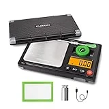 Fuzion Gram Scale, 200g/0.01g Rechargeable Herb Scale, 6 Units Conversion, Mini Scale Gram and Ounce, Jewelry Scale, Pocket Scale, Great for Snuff, Herb, Powder, Coins