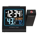 La Crosse Technology 616-146 Color Projection Alarm Clock with Outdoor temperature & Charging USB port