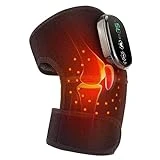 Knee Massager with Heat and Red Light, Heating Pads for Knee, Red Light for Knee, Heated Vibration Knee Massager, Heated Knee Brace, Electric Knee Massager Foot Massager