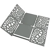 BoxLegend Shirt Folding Board V2-plus Shirt Folder Board Durable Plastic Clothes Folding Board Tshirt Organizer Easy and Fast Folding for Adult and Kids Grey