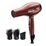 Kiss Products Red Pro 3200 Turbo Pro Detangler AC Dryer with 3 Additional Styling Attachments
