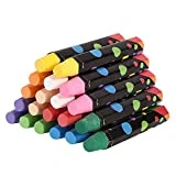 PHILODOGS Chalk, Colored Chalks, 20 Pieces Non-Toxic Chalk for Kids and Toddlers, Dustless Chalkboard Chalk and Blackboard Chalk, Home School Use