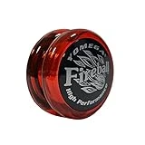 Yomega Fireball -HIGH Performance YOYOS Responsive Transaxle Yoyo, Great for Players to Perform Like Pros + Extra 2 yo yo Strings & 3 Month Warranty (Red/Black)